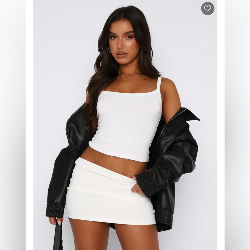 White Fox Boutique Love Lost Mini Skirt White
